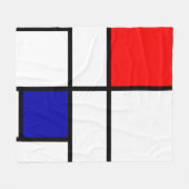 Mondriaan 3 fleece deken (Voorkant (Horizontaal))