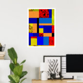 Mondriaan #3 poster (Thuiskantoor)