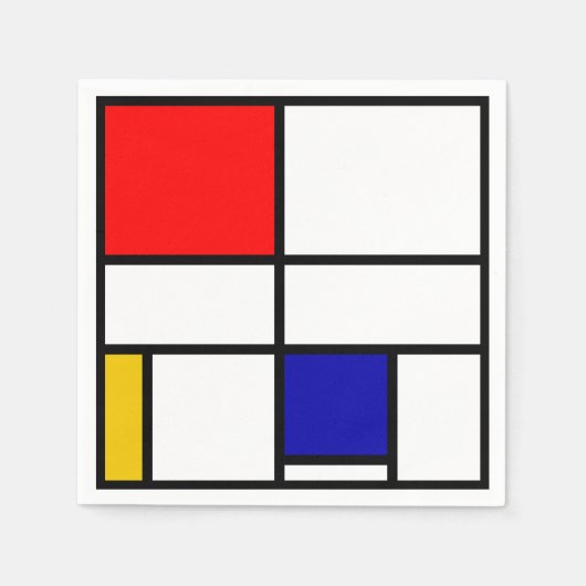 Mondriaan 3 servet (Voorkant)