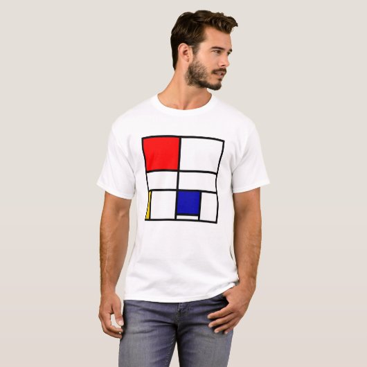 Mondriaan 3 t-shirt (Voorkant volledig)