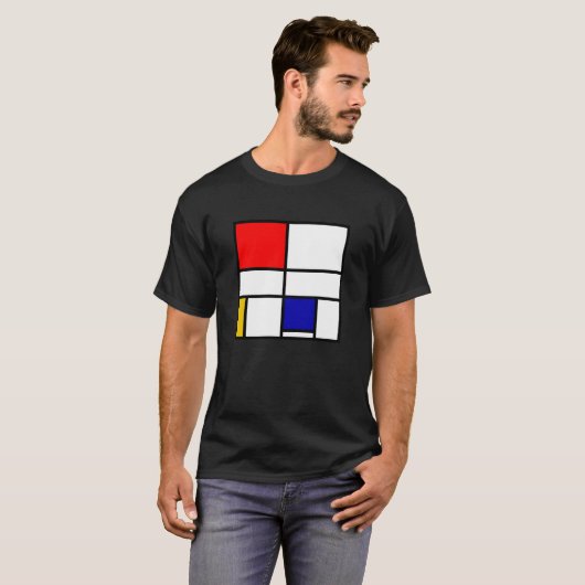 Mondriaan 3 t-shirt (Voorkant volledig)