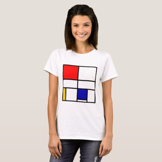 Mondriaan 3 t-shirt (Voorkant volledig)