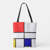 Mondriaan 3 tote bag (Achterkant)