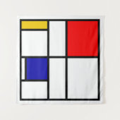 Mondriaan 3 wandkleed (Voorkant (horizontaal))