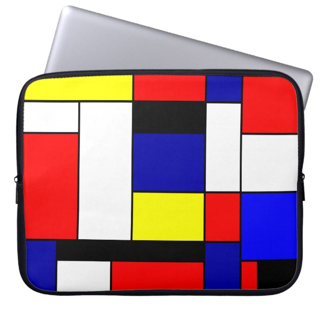 Mondriaan #42 laptop sleeve (Voorkant)