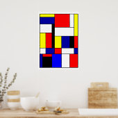 Mondriaan #42 poster (Keuken)