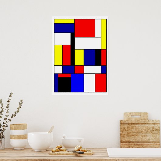 Mondriaan #42 poster (Keuken)