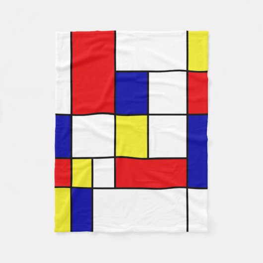 Mondriaan #43 fleece deken (Voorkant)