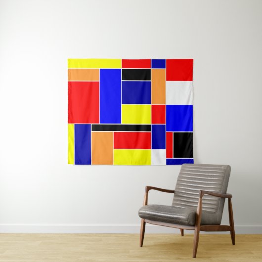 Mondriaan #48 Middelgroot Wandkleed (In Situ (horizontaal))