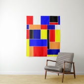Mondriaan #48 Middelgroot Wandkleed (In situ)