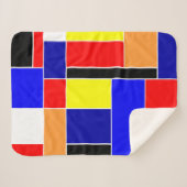 Mondriaan #48 sherpa deken (Voorkant (horizontaal))