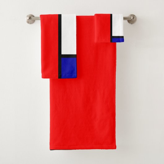 Mondriaan 4 bad handdoek (Insitu)