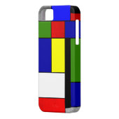 Mondriaan #4 Case-Mate iPhone case (Achterkant Links)