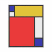 Mondriaan 4 sticker (Voorkant)
