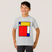 Mondriaan 4 t-shirt (Voorkant volledig)