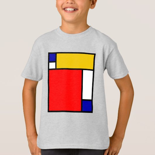 Mondriaan 4 t-shirt (Voorkant)