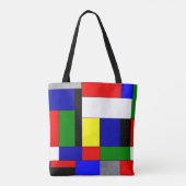 Mondriaan #4 tote bag (Achterkant)