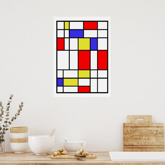 Mondriaan #58 poster (Keuken)