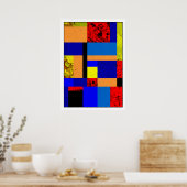 Mondriaan #6-1 poster (Keuken)