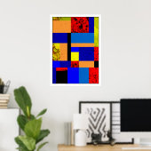 Mondriaan #6-1 poster (Thuiskantoor)