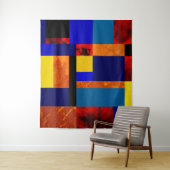 Mondriaan #7-1 Groot Wandkleed (In situ)