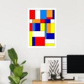 Mondriaan #8 poster (Thuiskantoor)