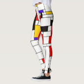 Mondriaan Abstracte kunst Leggings (Links)