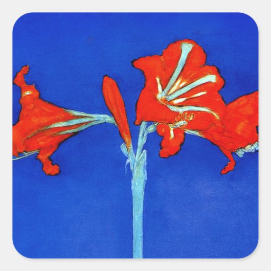 Mondriaan Amaryllis Stickers (Voorkant)