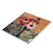 Mondriaan - Anemones in a Vase Tegeltje (Zijkant)