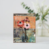 Mondriaan - Anemones in een Vase, beroemd schilder Briefkaart (Staand voorkant)