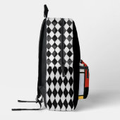 Mondriaan & Argyle Geometrisch Bedrukte Rugzak (Links)