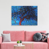 Mondriaan - Avond (Evening) Rode Boom Canvas Afdruk (Insitu (Woonkamer))