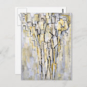 Mondriaan - Boom A, abstract kunstwerk Briefkaart (Voorkant / Achterkant)