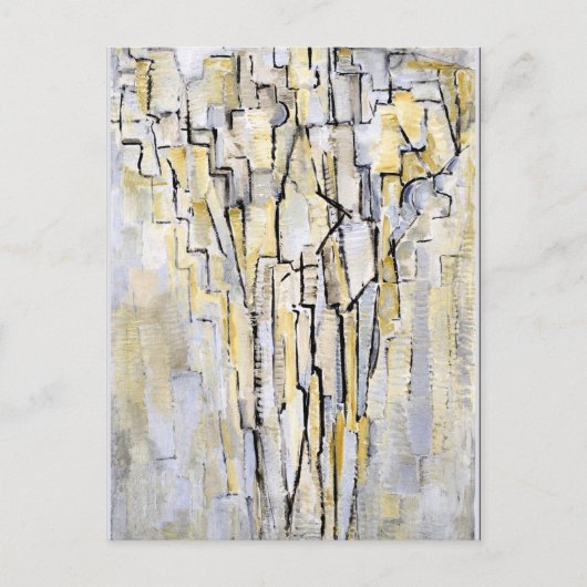 Mondriaan - Boom A, abstract kunstwerk Briefkaart (Voorkant)