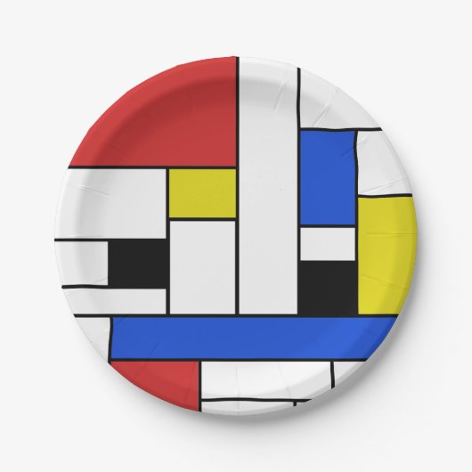 Mondriaan Bord 7" (Voorkant)