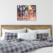 Mondriaan - Bossen nabij Oele Canvas Afdruk (Insitu (Slaapkamer))