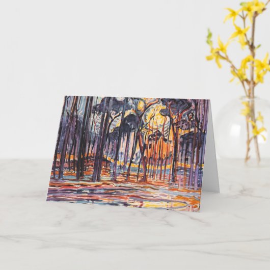 Mondriaan - Bossen nabij Oele Kaart (Gele Bloem)