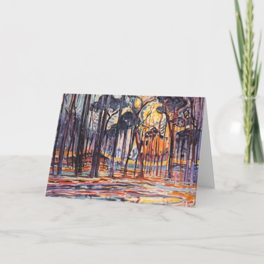 Mondriaan - Bossen nabij Oele Kaart (Voorkant)