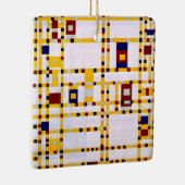 Mondriaan - Broadway Boogie Woogie Keramisch Ornament (Rechts)