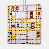 Mondriaan - Broadway Boogie Woogie Keramisch Ornament (Links)