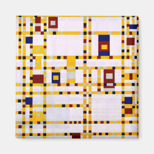 Mondriaan - Broadway Boogie Woogie Magneet