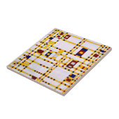 Mondriaan - Broadway Boogie Woogie Tegeltje (Zijkant)