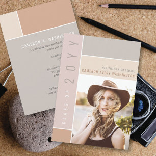 Mondriaan Color Blocks Mod Foto Graduparty I Kaart