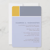 Mondriaan Color Blocks Mod Foto Graduparty Kaart (Achterkant)