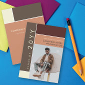 Mondriaan Color Blocks Mod Foto Graduparty Kaart