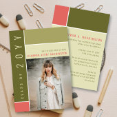 Mondriaan Color Blocks Mod Foto Graduparty Kaart