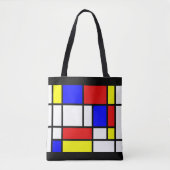 Mondriaan - Colors Canvas tas (Voorkant)