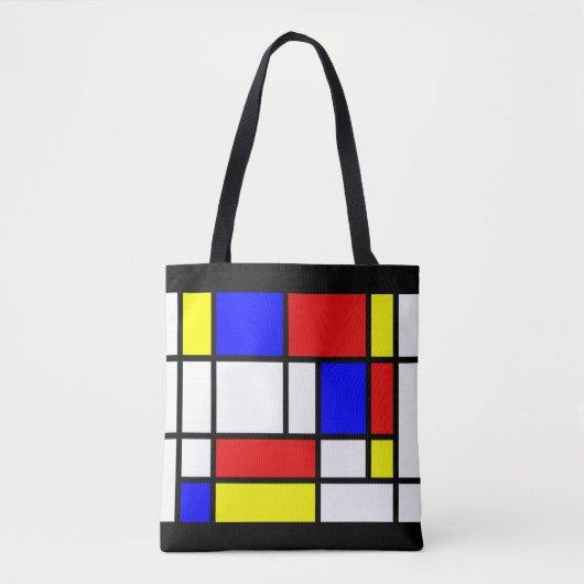Mondriaan - Colors Canvas tas (Voorkant)