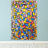 MONDRIAAN - COMPOSITIE (COMPOSITIE) - 1916 - CANVAS AFDRUK (Insitu (Houten vloer))