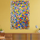 MONDRIAAN - COMPOSITIE (COMPOSITIE) - 1916 - CANVAS AFDRUK (Insitu (Woonkamer))